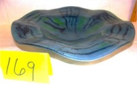 16 in. art glass bowl