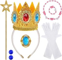 Princess Peach Costume Accessories Set for Cosplay