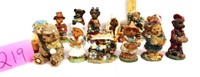 13 bear figurines