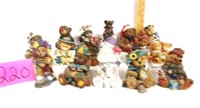 16 bear figurines