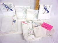 embroidery pillowcases/doilies