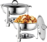 FXTNKYY 3.5QT Stainless Steel Chafers 2 Pack