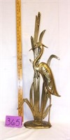 lg. brass bird decorative pc.