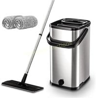 Stainless 360 Rotating Mop Set (Silver)