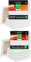 ARTEZA Painting Canvases  Pack of 12  8x10