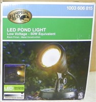 New In Box Hampton Bay LED Pond Light