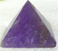 Natural Purple Amethyst Quartz Crystal, Pyramid