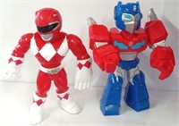 2 Hasbro Toy Robot & Power Ranger
