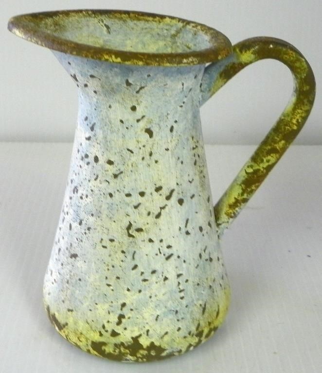 Shabby Chic Metal Farmhouse Pitcher