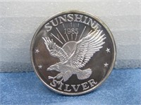 Sunshine Mining 1 Troy Ounce .999 Silver Coin
