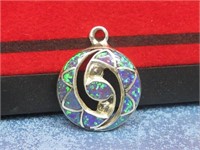 Sterling Silver Tested Opal Pendant