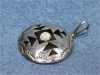 Sterling Silver N/A Style Opal Pendant Hallmarked