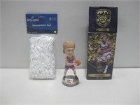 NIP Tom Chambers Statue & NIP Basketball Net