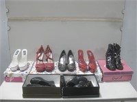 Seven Pair Of Women's Shoes Largest Sz 10 See Info