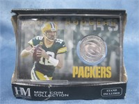 NIP Aaron Rodgers Mint Collection Coin See Info