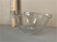 Fluted Clear Glass Bowl