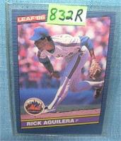 Rick Aguilera rookie baseball card