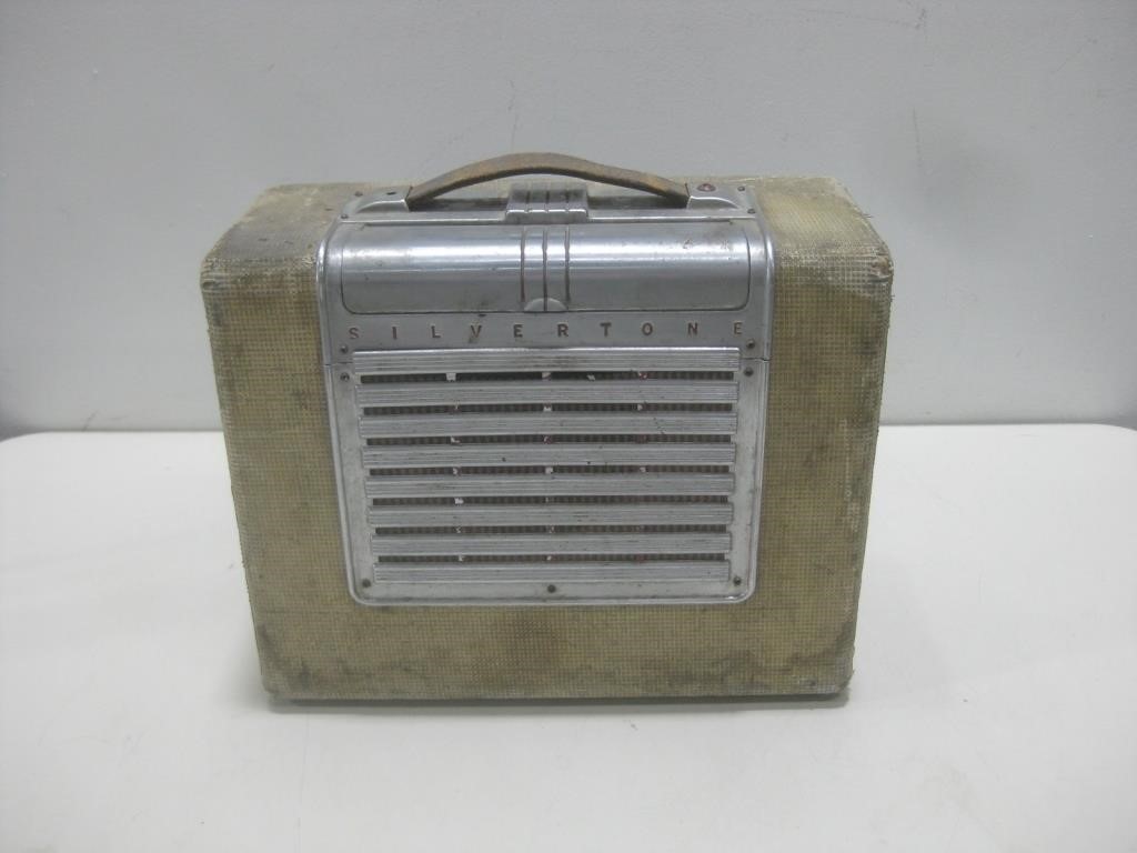 Vtg 1944 Silvertone Portable Tube Radio See Info