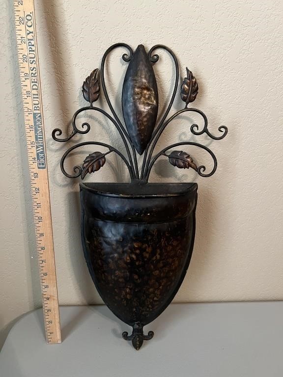 Metal Wall Vase