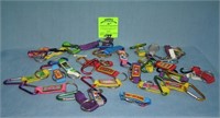 Large collection of modern key chains