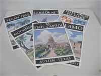 Six 11"x 17 Texas Prints