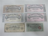 Six Foreign Paper Bills