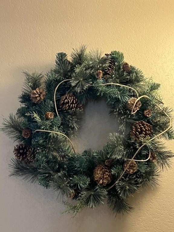 Pine cone Christmas Wreath