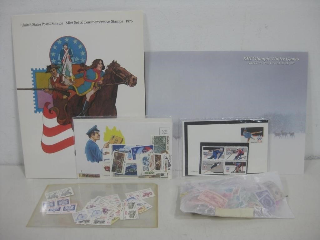 Two Folders Of Stamps & More Stamps