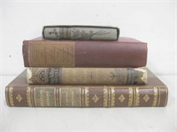 Four Antique Books Observed Wear