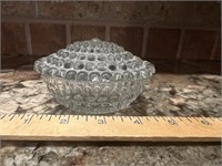 Glass Bubble Trinket Bowl with Lid