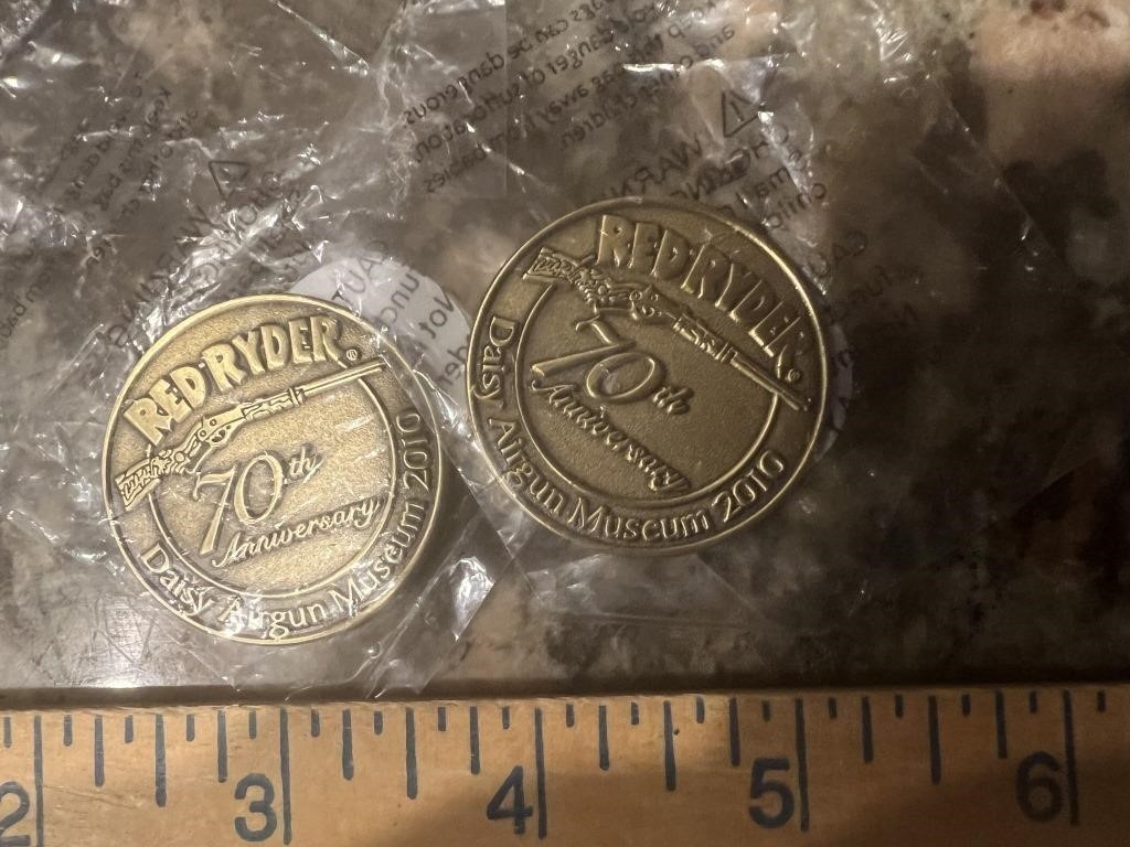 Red Rider 70th Anniversary Coins