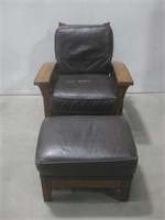 Flex Steel Chair & Ottoman See Info