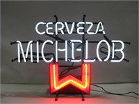 Cerveza Michelob Neon Sign 25”x14” Works
