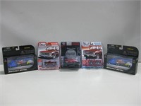 Five Die-Cast Metal Collectible Cars & Trucks