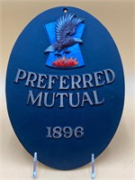 Preferred Mutual Cast Metal Replica Sign
