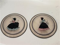 Victorian Silhouettes Hand Painted by PWatson ConG