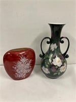 Ceramic vases. 8” and 14.5” tall