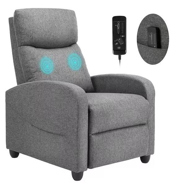 Gray Living Room Chair Recliner Chair for Bedroom