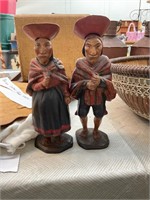 1930's Peruvian Carved Wooden Figurines
