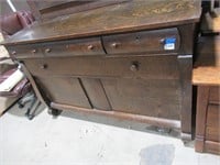 vintage dresser/cabinet with mirror