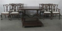 Dining Table & Eight Dining Chairs See Info