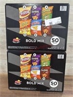 2-50 pack frito lay bold mix chips