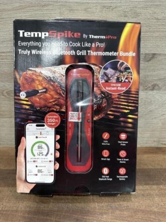 Temp spike Bluetooth grill thermometer