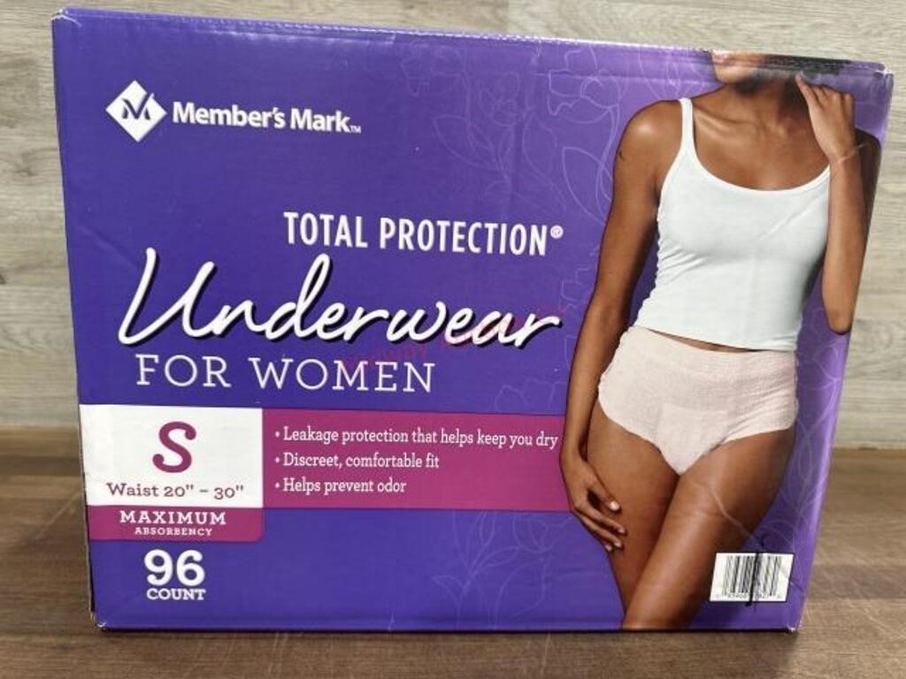 Women’s total protection underwear size small