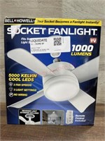 Socket fan light