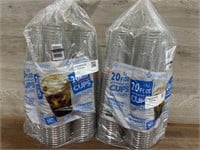 2-120 ct 20 oz clear cups