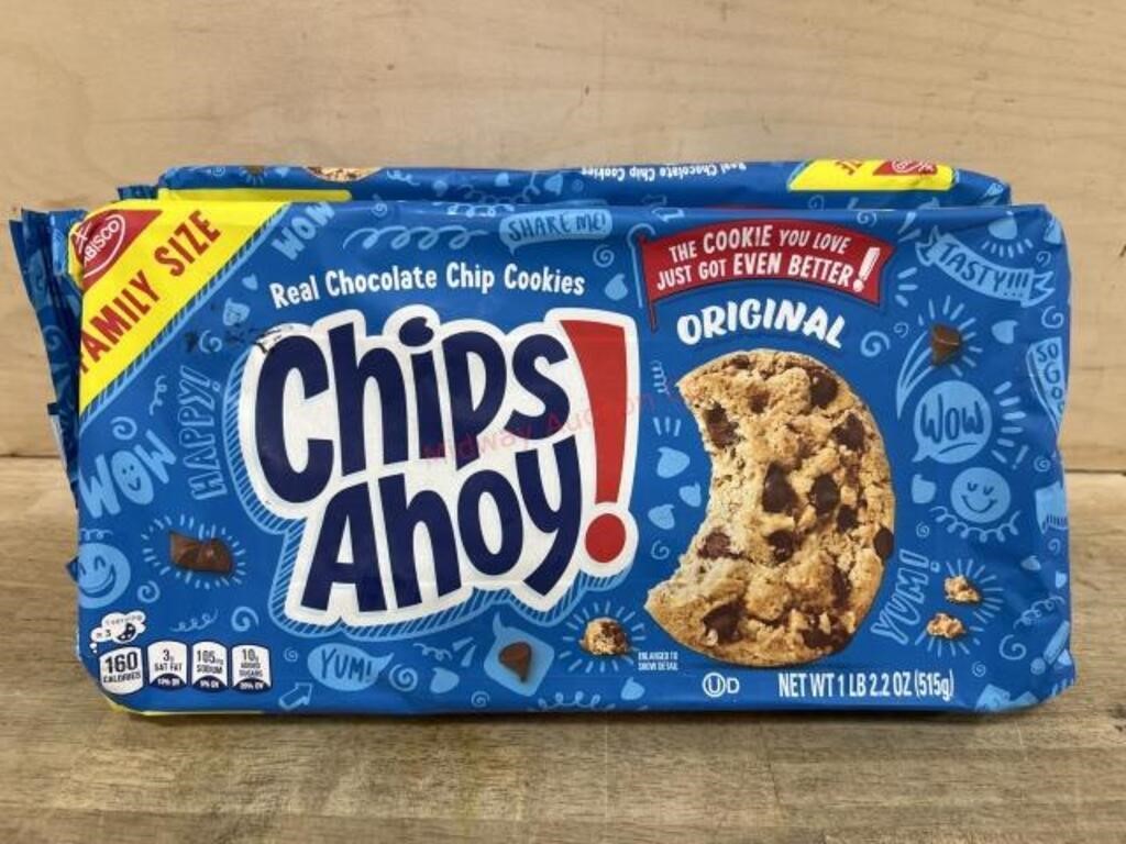 2 family size chips ahoy