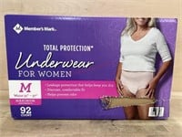 Members mark 92ct women’s medium underwear