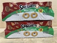 2-12 pack spaghetti o’s