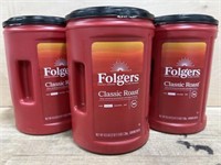 3-43.5 oz Folgers coffee